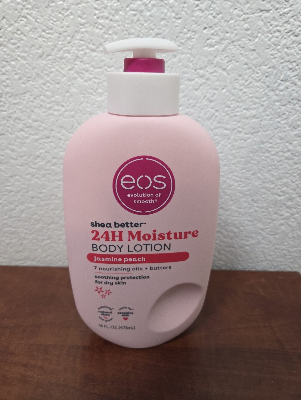 eos Jasmine Peach 24H Moisture Body Lotion 16 Oz Nwt